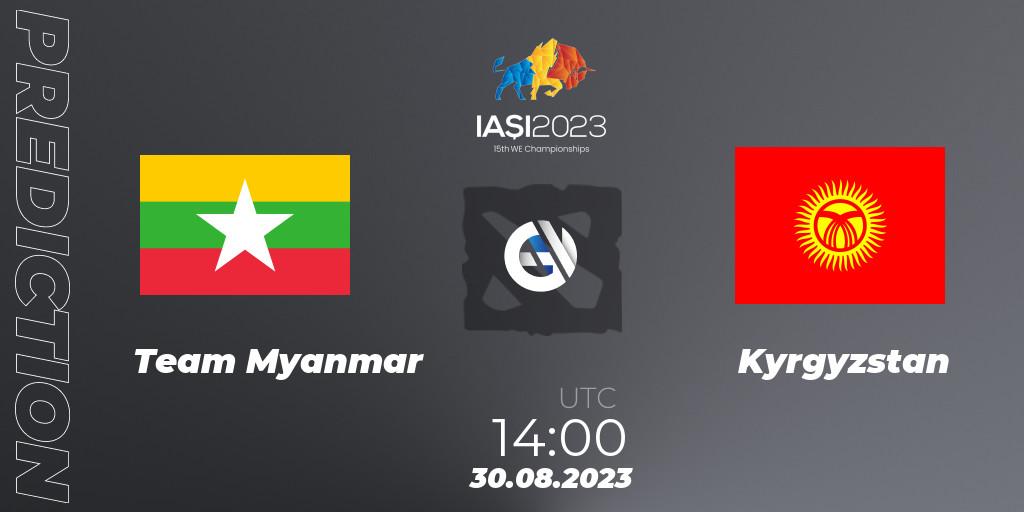 Team Myanmar - Kyrgyzstan: Maç tahminleri. 30.08.2023 at 14:30, Dota 2, IESF World Championship 2023