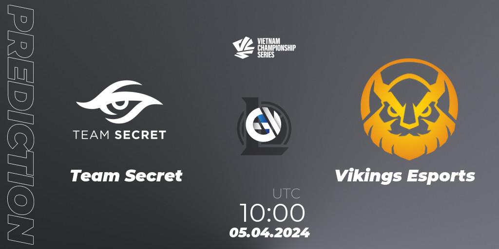 Team Secret - Vikings Esports: Maç tahminleri. 05.04.2024 at 11:00, LoL, VCS 2024 Dawn Playoffs