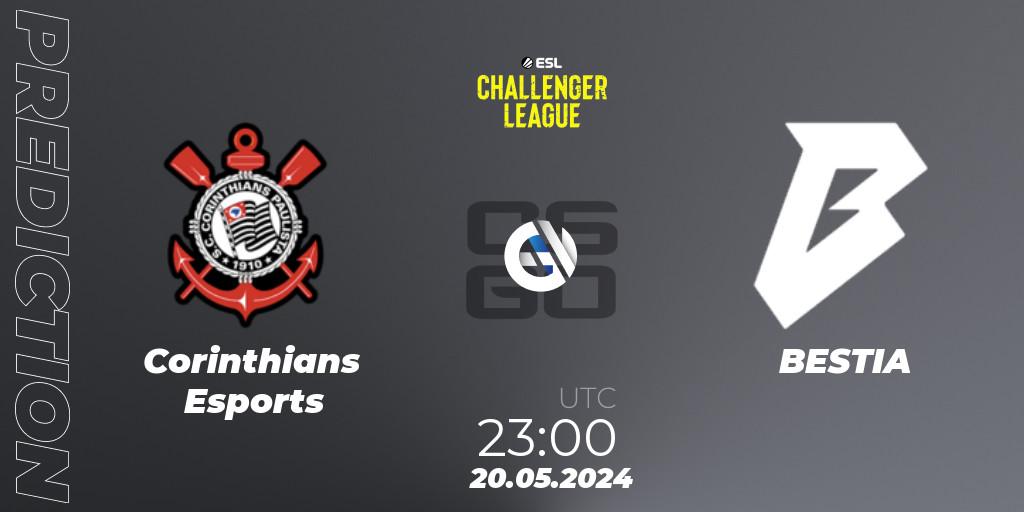 Corinthians Esports - BESTIA: Maç tahminleri. 20.05.2024 at 23:15, Counter-Strike (CS2), ESL Challenger League Season 47: South America