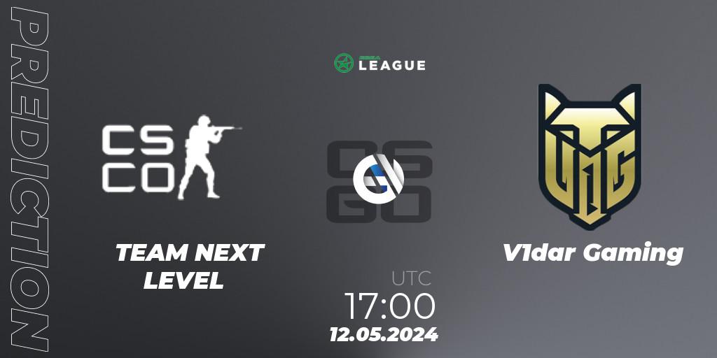 TEAM NEXT LEVEL - V1dar Gaming: Maç tahminleri. 12.05.2024 at 17:00, Counter-Strike (CS2), ESEA Season 49: Advanced Division - Europe