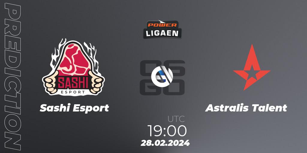 Sashi Esport - Astralis Talent: Maç tahminleri. 28.02.2024 at 19:00, Counter-Strike (CS2), Dust2.dk Ligaen Season 25
