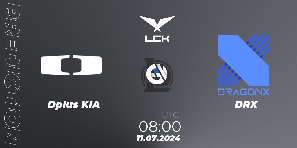 Dplus KIA - DRX: Maç tahminleri. 11.07.2024 at 08:00, LoL, LCK Summer 2024 Group Stage