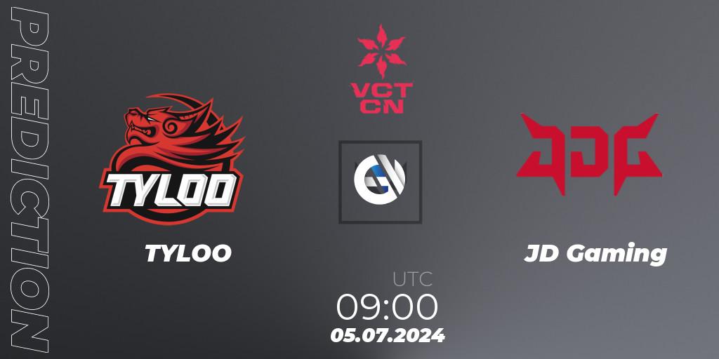 TYLOO - JD Gaming: Maç tahminleri. 05.07.2024 at 09:00, VALORANT, VALORANT Champions Tour China 2024: Stage 2 - Group Stage