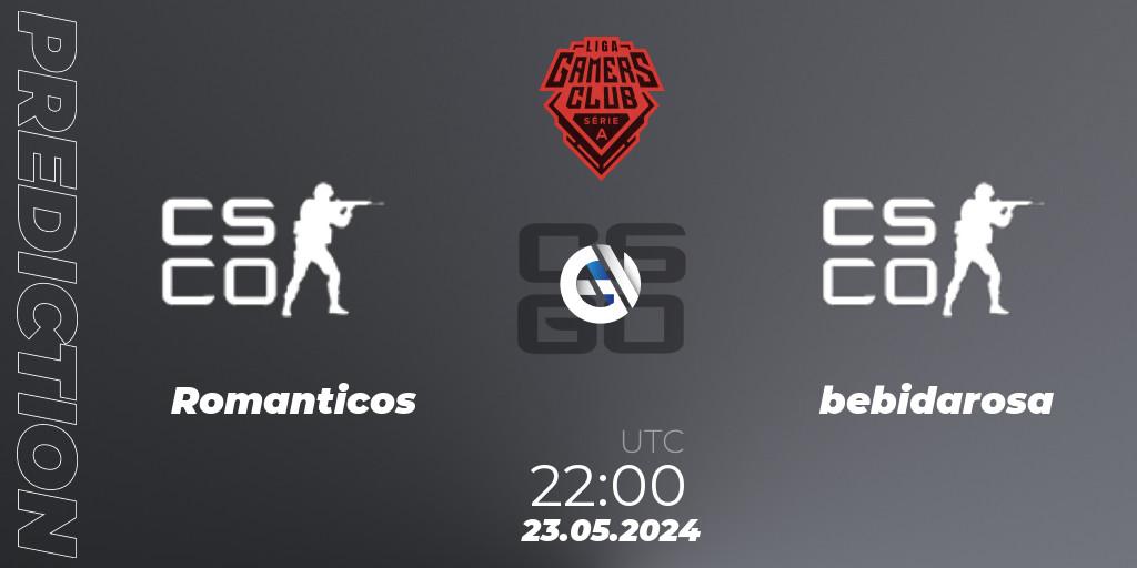 Romanticos - bebidarosa: Maç tahminleri. 23.05.2024 at 22:00, Counter-Strike (CS2), Gamers Club Liga Série A: May 2024
