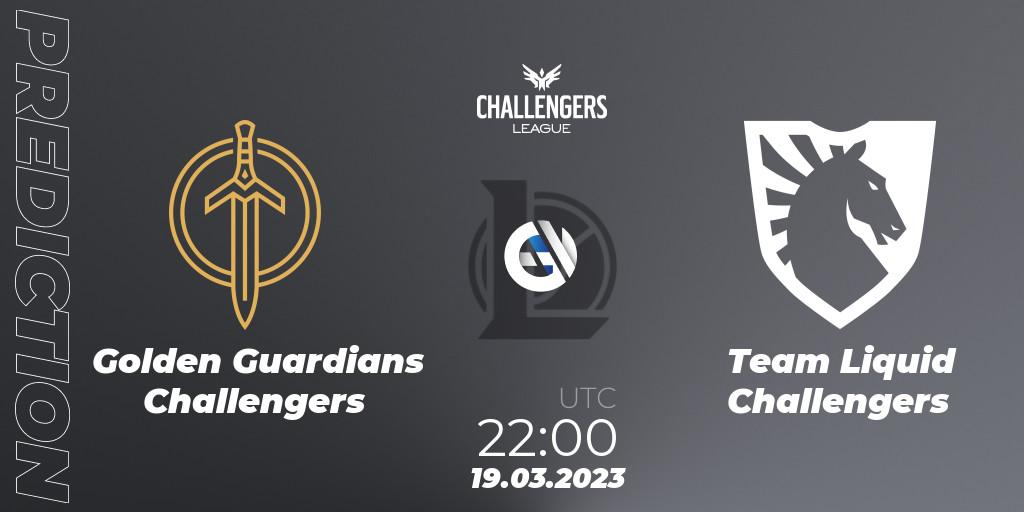 Golden Guardians Challengers - Team Liquid Challengers: Maç tahminleri. 19.03.23, LoL, NACL 2023 Spring - Playoffs
