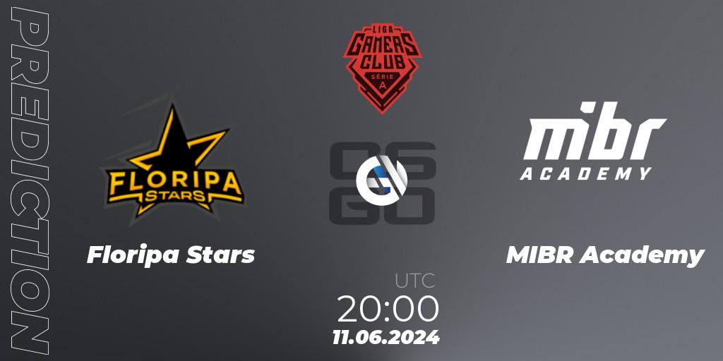 Floripa Stars - MIBR Academy: Maç tahminleri. 11.06.2024 at 20:00, Counter-Strike (CS2), Gamers Club Liga Série A: June 2024