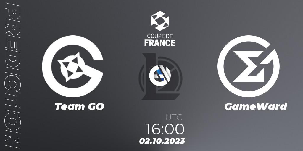 Team GO - GameWard: Maç tahminleri. 02.10.2023 at 16:00, LoL, Coupe de France 2023