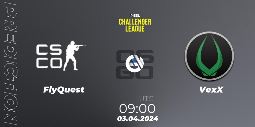 FlyQuest - VexX: Maç tahminleri. 03.04.2024 at 09:00, Counter-Strike (CS2), ESL Challenger League Season 47: Oceania