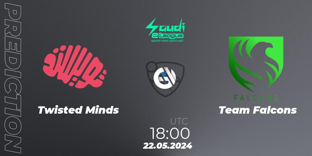 Twisted Minds - Team Falcons: Maç tahminleri. 22.05.2024 at 18:00, Rocket League, Saudi eLeague 2024 - Major 2: Online Major Phase 1