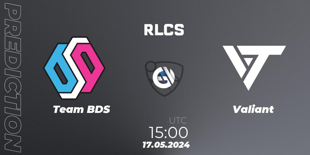 Team BDS - Valiant: Maç tahminleri. 17.05.2024 at 15:00, Rocket League, RLCS 2024 - Major 2: EU Open Qualifier 5