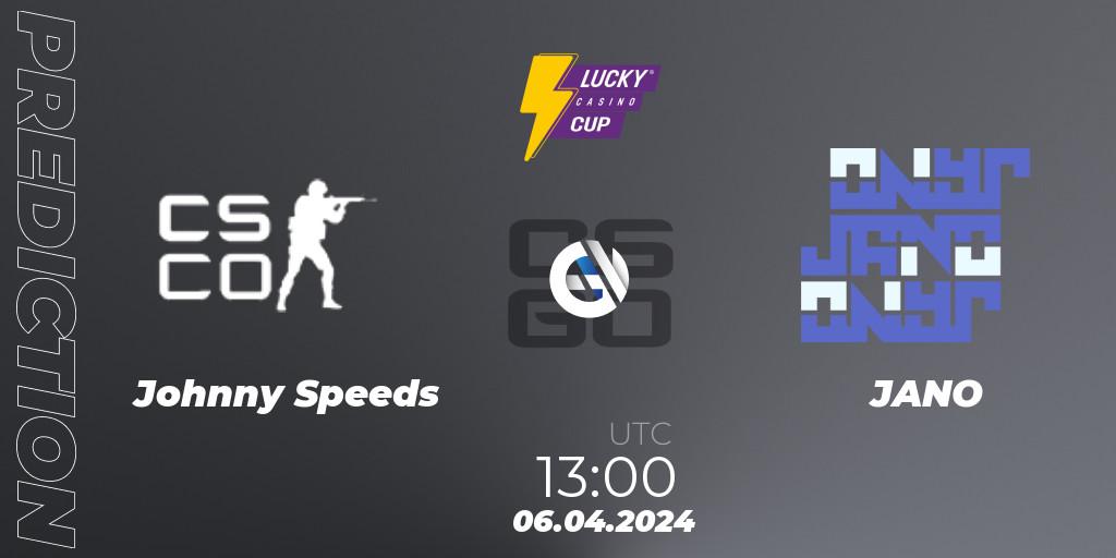 Johnny Speeds - JANO: Maç tahminleri. 06.04.2024 at 13:00, Counter-Strike (CS2), Esportal LuckyCasino Cup 2024