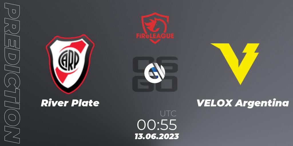 River Plate - VELOX Argentina: Maç tahminleri. 13.06.2023 at 00:55, Counter-Strike (CS2), FiReLEAGUE Argentina 2023: Closed Qualifier