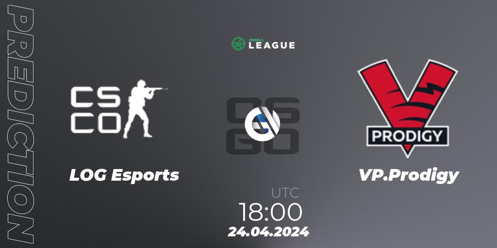 LOG Esports - VP.Prodigy: Maç tahminleri. 24.04.2024 at 18:00, Counter-Strike (CS2), ESEA Season 49: Advanced Division - Europe