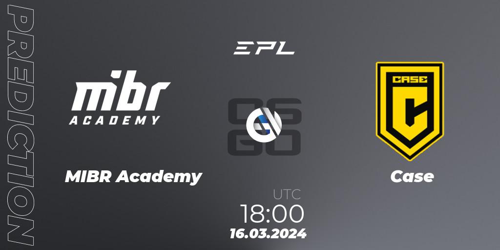 MIBR Academy - Case: Maç tahminleri. 16.03.2024 at 18:00, Counter-Strike (CS2), EPL World Series: Americas Season 7