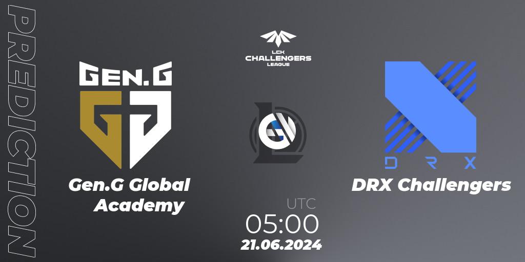 Gen.G Global Academy - DRX Challengers: Maç tahminleri. 21.06.2024 at 05:00, LoL, LCK Challengers League 2024 Summer - Group Stage