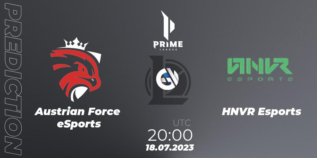 Austrian Force eSports - HNVR Esports: Maç tahminleri. 18.07.2023 at 18:00, LoL, Prime League 2nd Division Summer 2023