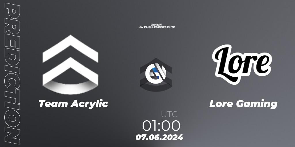 Team Acrylic - Lore Gaming: Maç tahminleri. 07.06.2024 at 01:00, Call of Duty, Call of Duty Challengers 2024 - Elite 3: NA