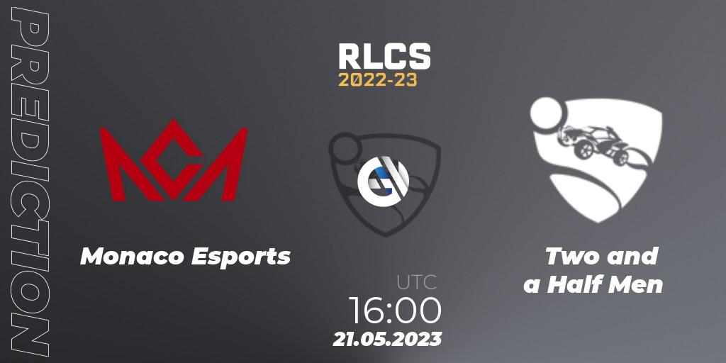 Monaco Esports - Two and a Half Men: Maç tahminleri. 21.05.2023 at 16:00, Rocket League, RLCS 2022-23 - Spring: Europe Regional 2 - Spring Cup: Closed Qualifier