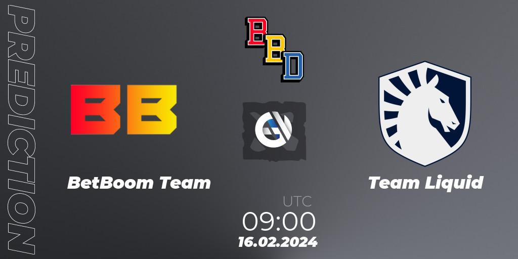 BetBoom Team - Team Liquid: Maç tahminleri. 16.02.2024 at 08:32, Dota 2, BetBoom Dacha Dubai 2024