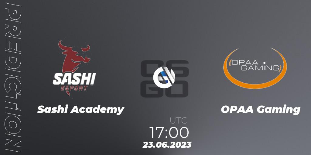 Sashi Academy - OPAA Gaming: Maç tahminleri. 23.06.2023 at 17:00, Counter-Strike (CS2), Preasy Summer Cup 2023