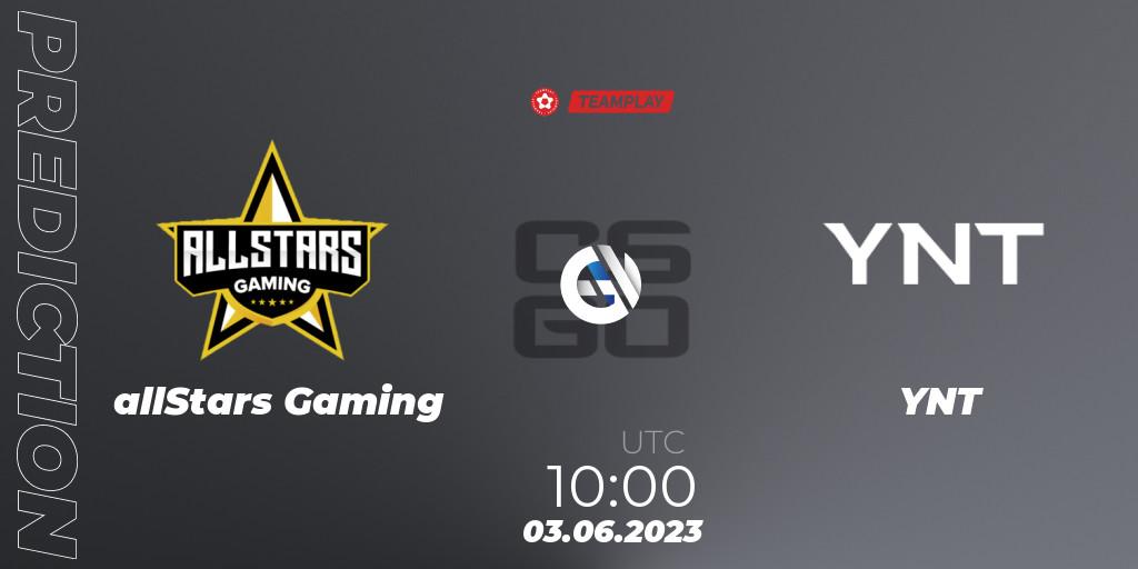 allStars Gaming - YNT: Maç tahminleri. 03.06.23, CS2 (CS:GO), LEON x TEAMPLAY Season 1: Closed Qualifier