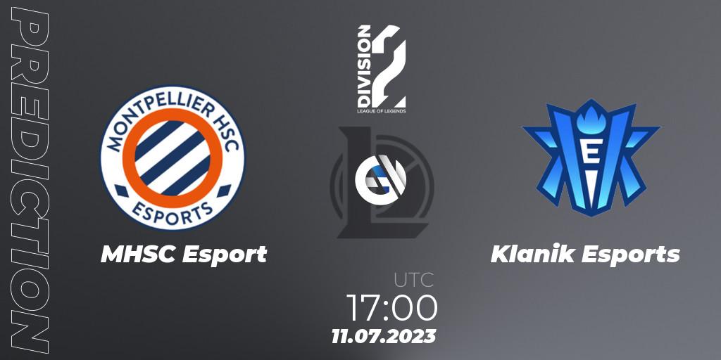 MHSC Esport - Klanik Esports: Maç tahminleri. 11.07.2023 at 17:00, LoL, LFL Division 2 Summer 2023 - Group Stage