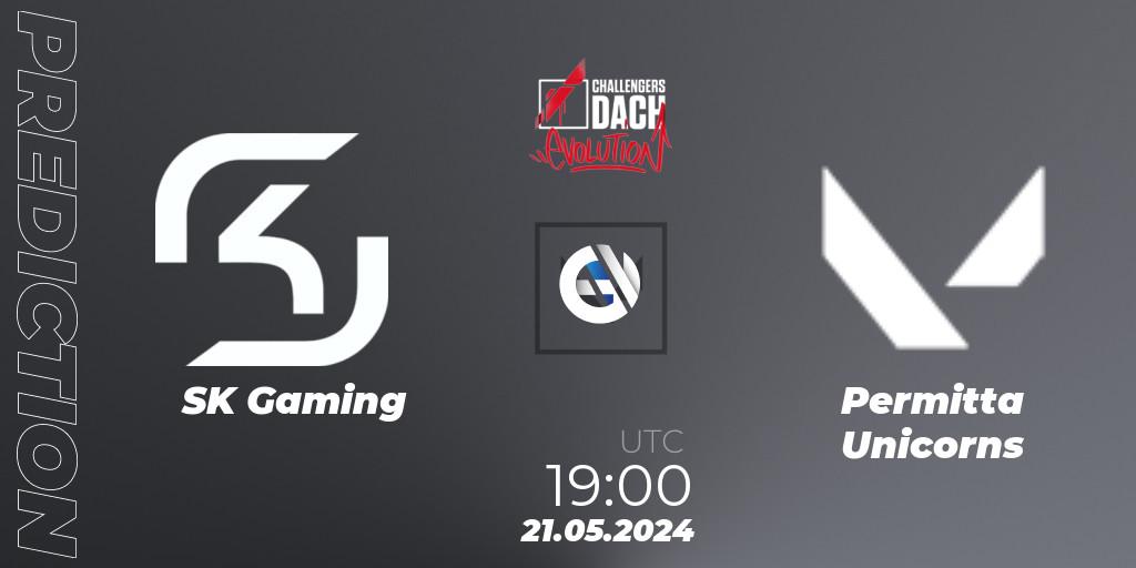 SK Gaming - Permitta Unicorns: Maç tahminleri. 21.05.2024 at 19:00, VALORANT, VALORANT Challengers 2024 DACH: Evolution Split 2