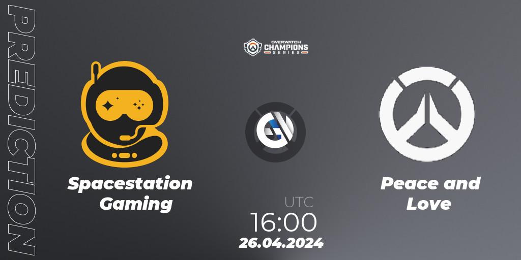 Spacestation Gaming - Peace and Love: Maç tahminleri. 26.04.2024 at 16:00, Overwatch, Overwatch Champions Series 2024 - EMEA Stage 2 Main Event