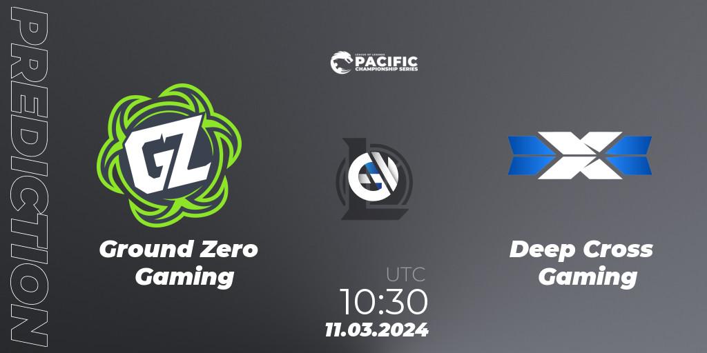 Ground Zero Gaming - Deep Cross Gaming: Maç tahminleri. 11.03.24, LoL, PCS Playoffs Spring 2024