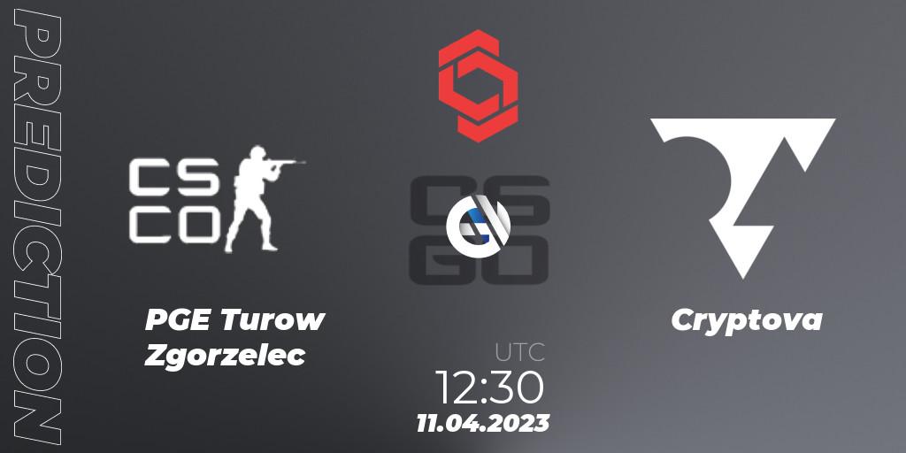 PGE Turow Zgorzelec - Cryptova: Maç tahminleri. 11.04.2023 at 12:30, Counter-Strike (CS2), CCT Central Europe Series #6: Closed Qualifier