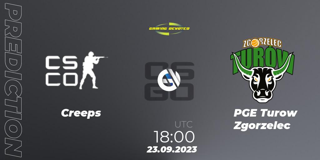 Creeps - PGE Turow Zgorzelec: Maç tahminleri. 23.09.2023 at 18:00, Counter-Strike (CS2), Gaming Devoted Become The Best
