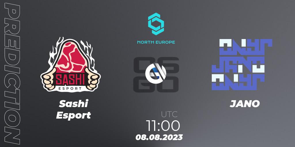  Sashi Esport - JANO: Maç tahminleri. 08.08.2023 at 11:00, Counter-Strike (CS2), CCT North Europe Series #7: Closed Qualifier