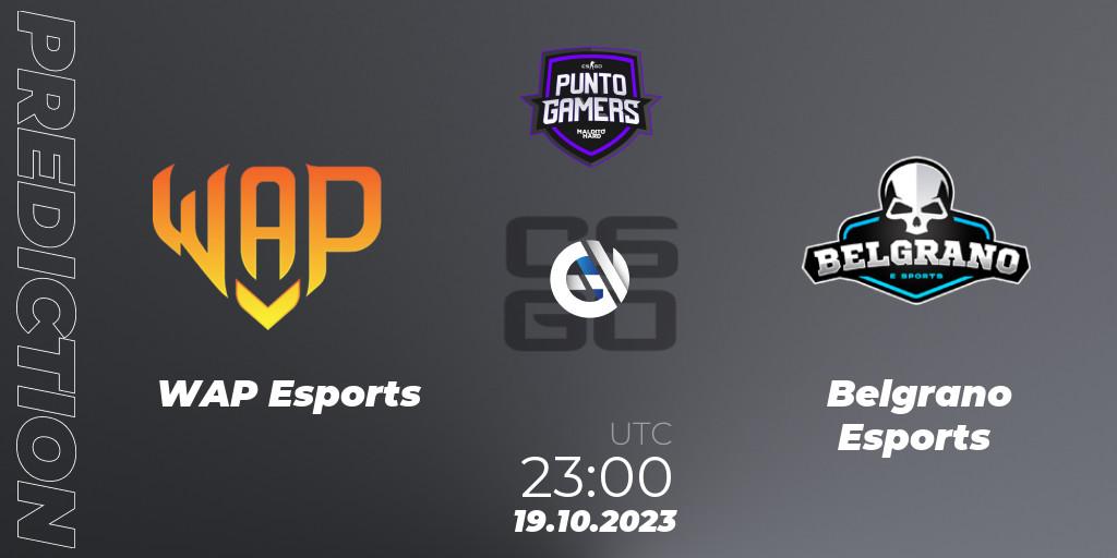 WAP Esports - Astral Aces Esports: Maç tahminleri. 19.10.2023 at 23:00, Counter-Strike (CS2), Punto Gamers Cup 2023