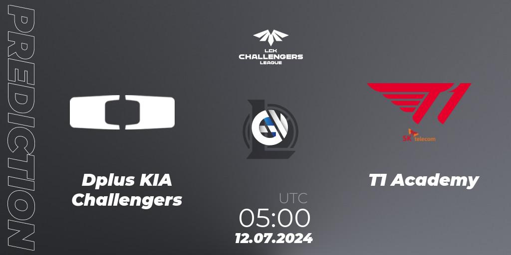 Dplus KIA Challengers - T1 Academy: Maç tahminleri. 12.07.2024 at 05:00, LoL, LCK Challengers League 2024 Summer - Group Stage