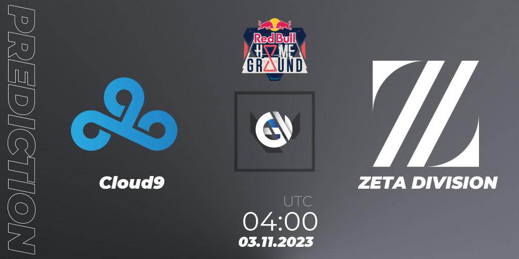 Cloud9 - ZETA DIVISION: Maç tahminleri. 03.11.2023 at 04:00, VALORANT, Red Bull Home Ground #4 - Swiss Stage