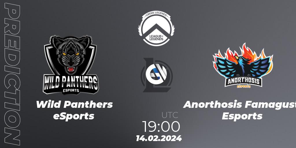 Wild Panthers eSports - Anorthosis Famagusta Esports: Maç tahminleri. 14.02.24, LoL, GLL Spring 2024