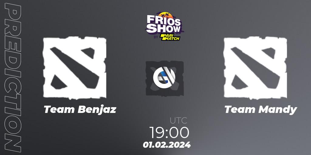 Team Benjaz - Team Mandy: Maç tahminleri. 01.02.2024 at 19:00, Dota 2, Frios Show 2