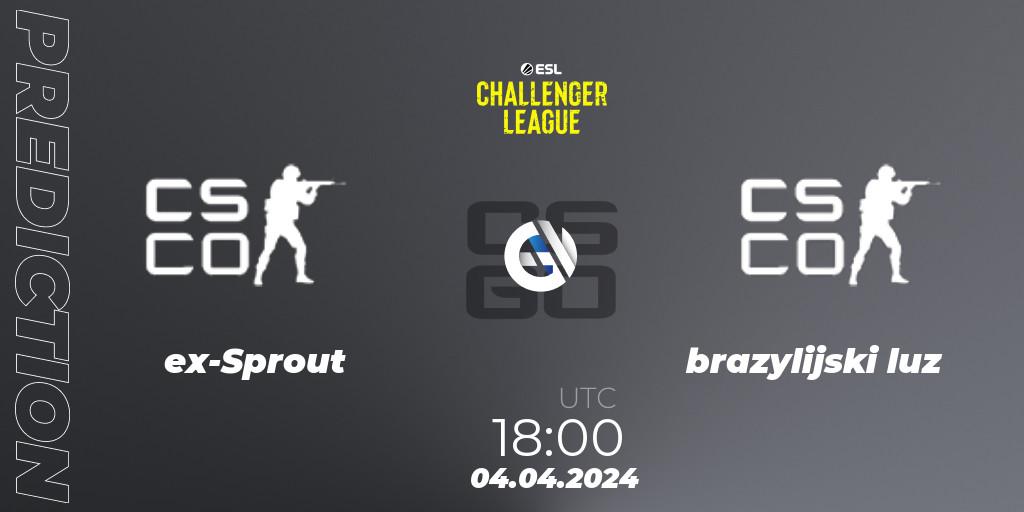 ex-Sprout - brazylijski luz: Maç tahminleri. 04.04.24, CS2 (CS:GO), ESL Challenger League Season 47: Europe