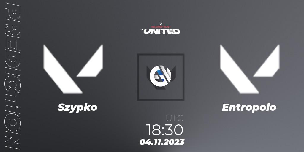 Szypko - Entropolo: Maç tahminleri. 04.11.2023 at 18:25, VALORANT, VALORANT East: United: Season 2: Stage 3 - Finals