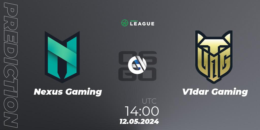 Nexus Gaming - V1dar Gaming: Maç tahminleri. 12.05.2024 at 14:00, Counter-Strike (CS2), ESEA Season 49: Advanced Division - Europe
