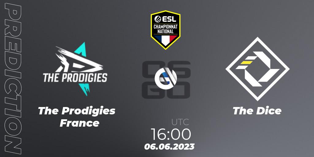 The Prodigies France - The Dice: Maç tahminleri. 06.06.2023 at 16:00, Counter-Strike (CS2), ESL Championnat National Spring 2023