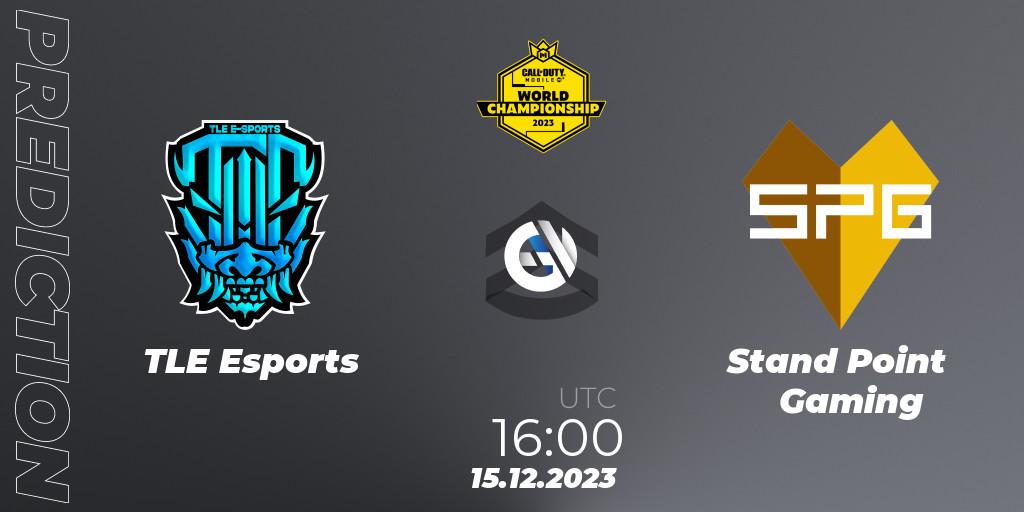TLE Esports - Stand Point Gaming: Maç tahminleri. 15.12.2023 at 15:15, Call of Duty, CODM World Championship 2023