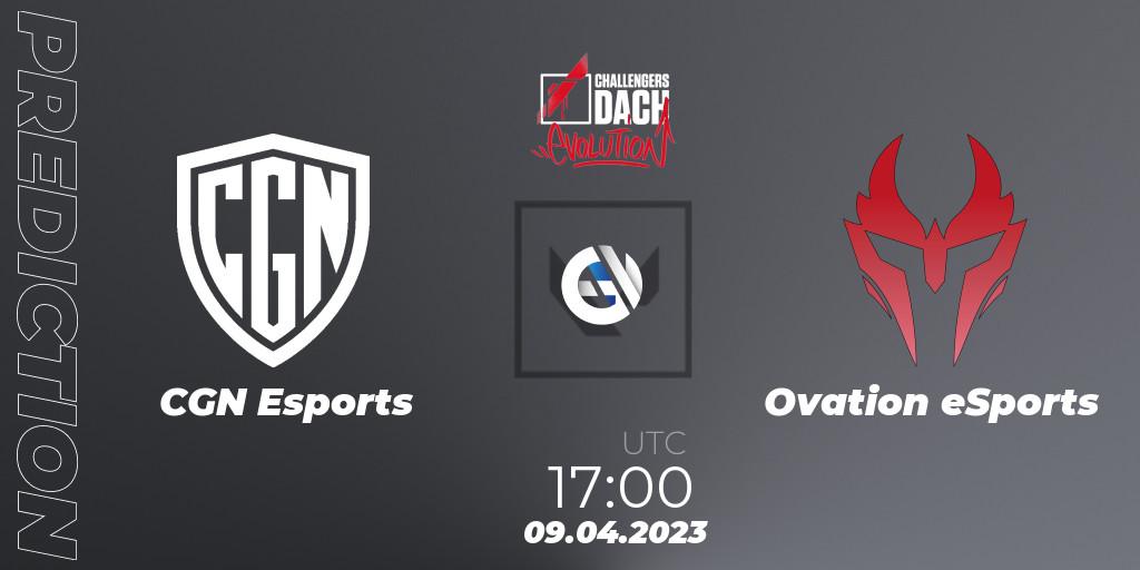 CGN Esports - Ovation eSports: Maç tahminleri. 09.04.2023 at 17:00, VALORANT, VALORANT Challengers DACH: Evolution Split 2 - Regular Season