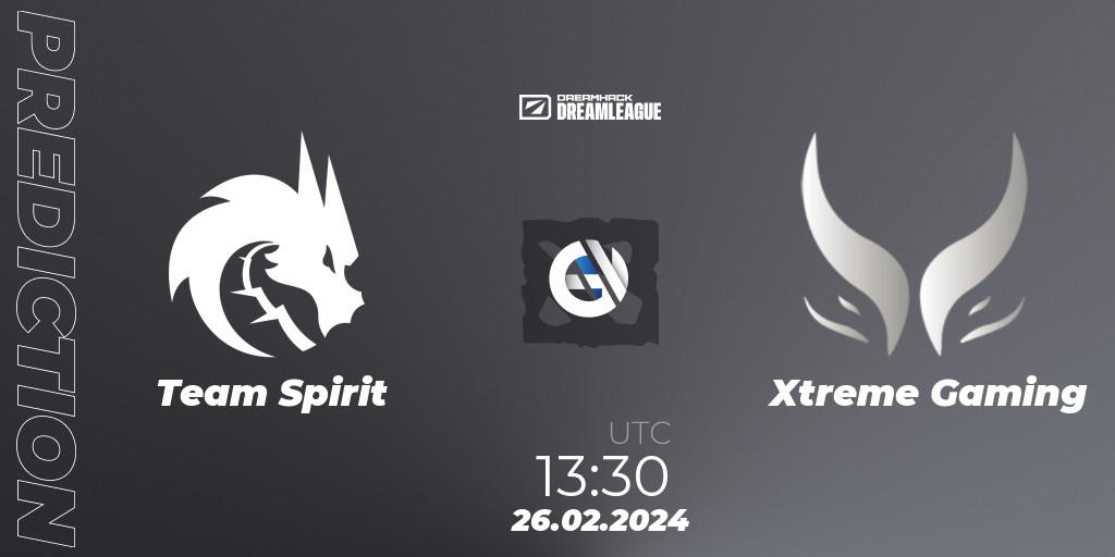 Team Spirit - Xtreme Gaming: Maç tahminleri. 26.02.2024 at 13:25, Dota 2, DreamLeague Season 22