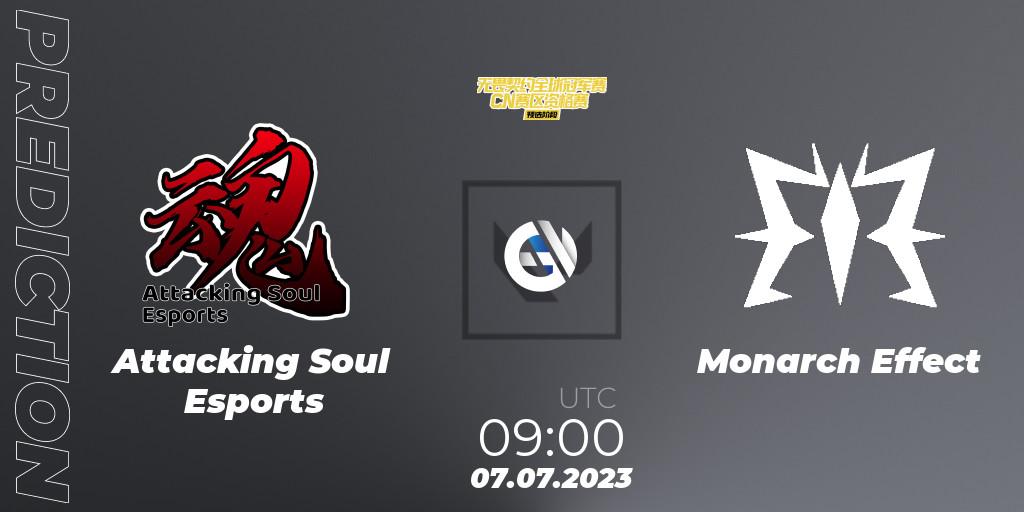 Attacking Soul Esports - Monarch Effect: Maç tahminleri. 07.07.23, VALORANT, VALORANT Champions Tour 2023: China Qualifier