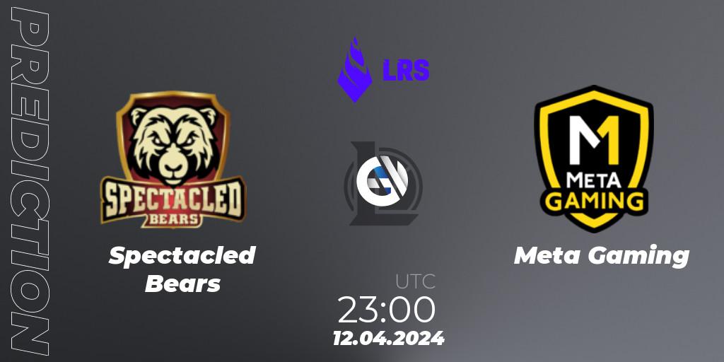 Spectacled Bears - Meta Gaming: Maç tahminleri. 12.04.24, LoL, Liga Regional Sur 2024