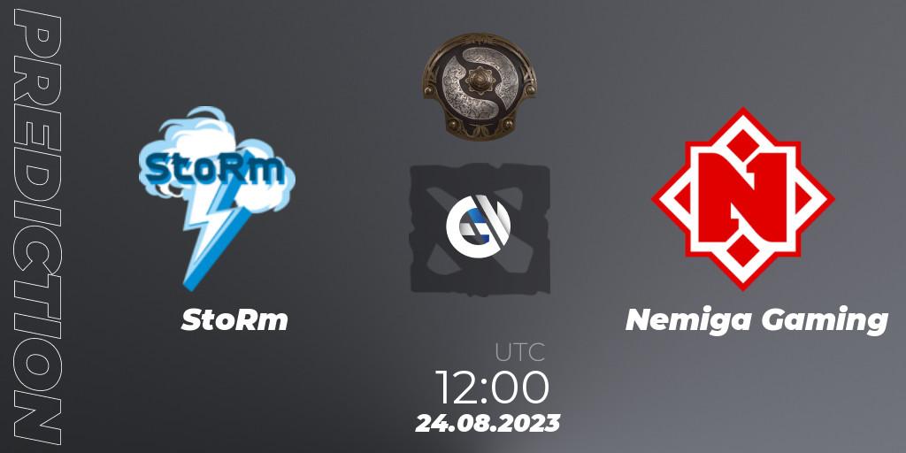 StoRm - Nemiga Gaming: Maç tahminleri. 24.08.2023 at 12:07, Dota 2, The International 2023 - Eastern Europe Qualifier