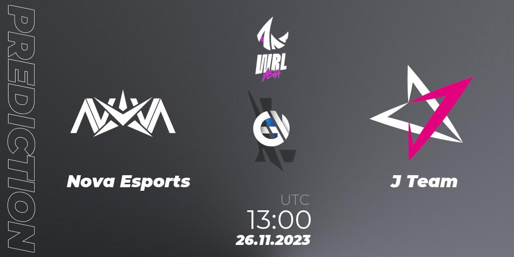 Nova Esports - J Team: Maç tahminleri. 26.11.2023 at 13:00, Wild Rift, WRL Asia 2023 - Season 2 - Regular Season