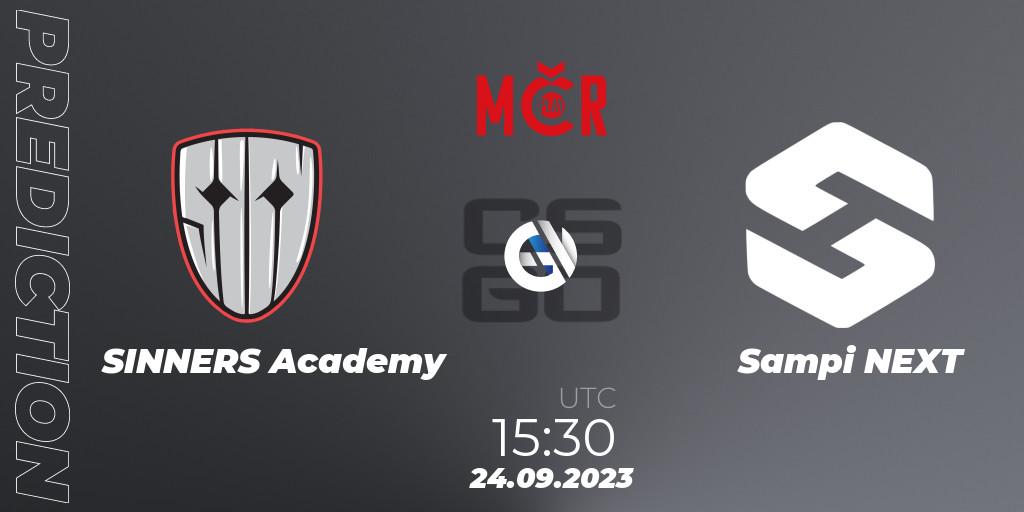 SINNERS Academy - Sampi NEXT: Maç tahminleri. 24.09.2023 at 14:30, Counter-Strike (CS2), Tipsport Cup Prague Fall 2023: Closed Qualifier