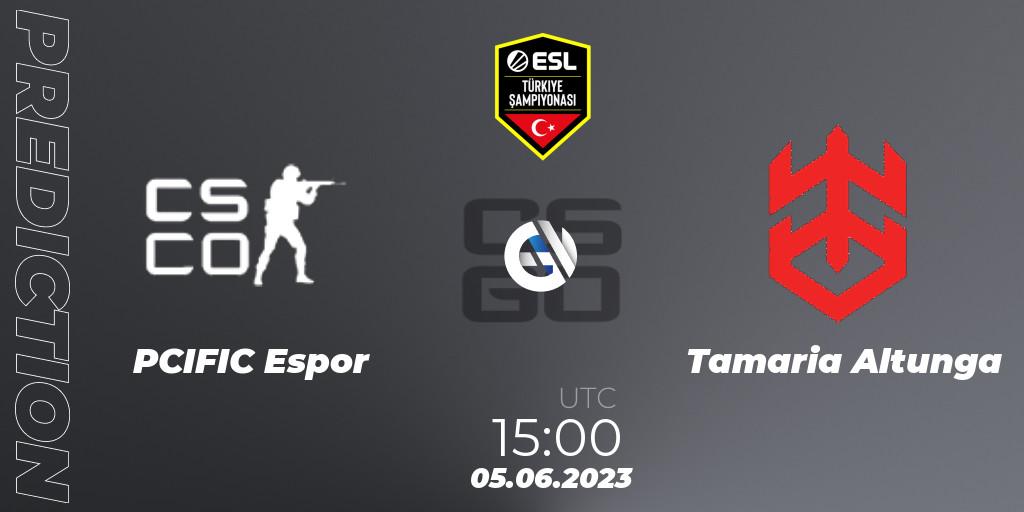 PCIFIC Espor - Tamaria Altunga: Maç tahminleri. 06.06.2023 at 15:00, Counter-Strike (CS2), ESL Turkey Championship Season 12